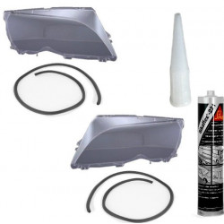 Set BMW E46 Limousine Touring Scheinwerferglas 01-05 inklusiv Sikaflex Dichtmasse