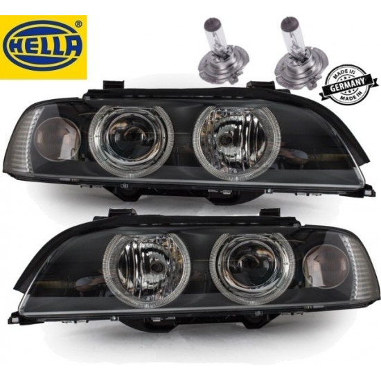 BMW E39 Facelift Hella Scheinwerfer Set Celis Bj 00-03-1 Satz H7 Birnen