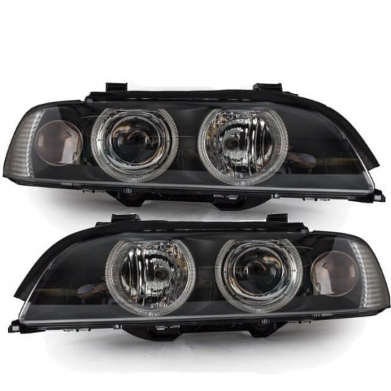 Set BMW E39 Facelift Angel Eyes Scheinwerfer Bj 00-03 H7-H7 für LWR