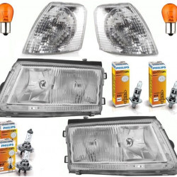 Set VW Passat 3B Scheinwerfer Set H7-H1 ohne NSW-Blinker-4x Philips Birnen