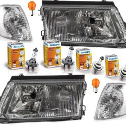 Set VW Passat 3B Scheinwerfer Bj 97-00-LWR H7-H4-1 Satz Blinkleuchten-4x Philips Birnen