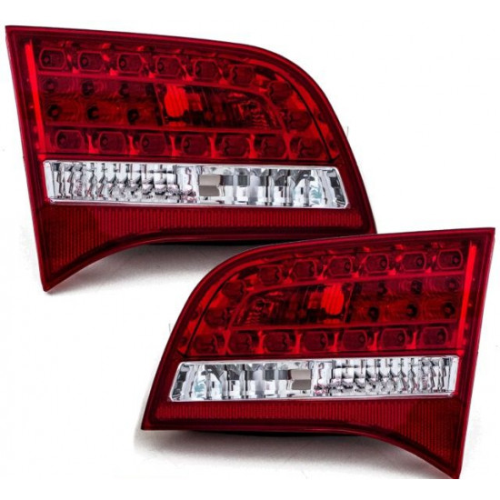 Set Audi A6 4F2-Avant LED Rückleuchten rot-weiß innen Bj 08-10