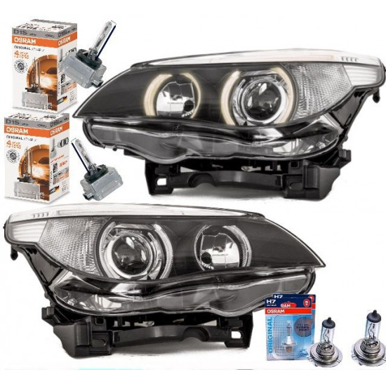 Set BMW X5 E53 Bi-Xenon Scheinwerfer D1S/ H7 Links Rechts 05-07 mit Osram Birnen