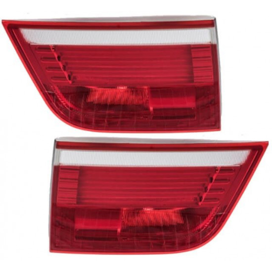 Set BMW X5 E70 LED Rückleuchten innen rot-weiß Bj 07-10