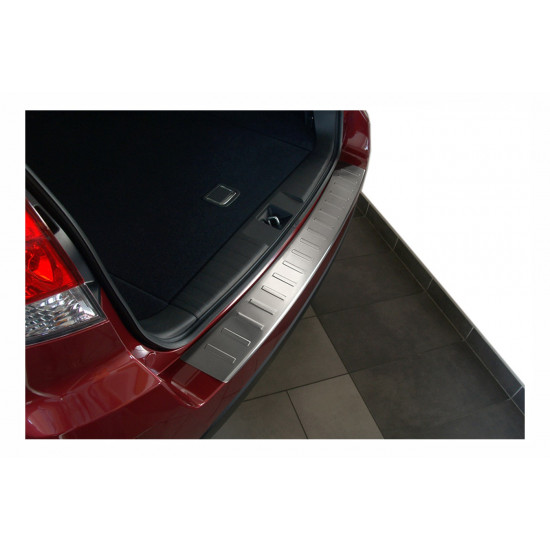 Subaru Forester 3 III (Typ SH) Edelstahl Ladekantenschutz mit 3D Profil und Abkantung