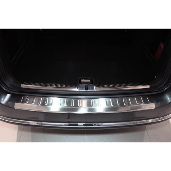  VW Passat B7 2010-2014 Alu Ladekantenschutz Satiniert mit 3D Profil und Abkantung