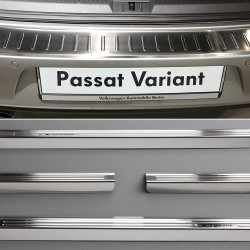  VW Passat B6 3C Bj. 2005-2010 Edelstahl Einstiegsleisten + Ladekantenschutz Set